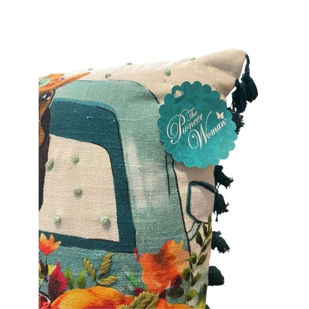 Pioneer Woman Dog Charlie Howdy Sweet as Pie Decorative Throw Pillow Set of 3